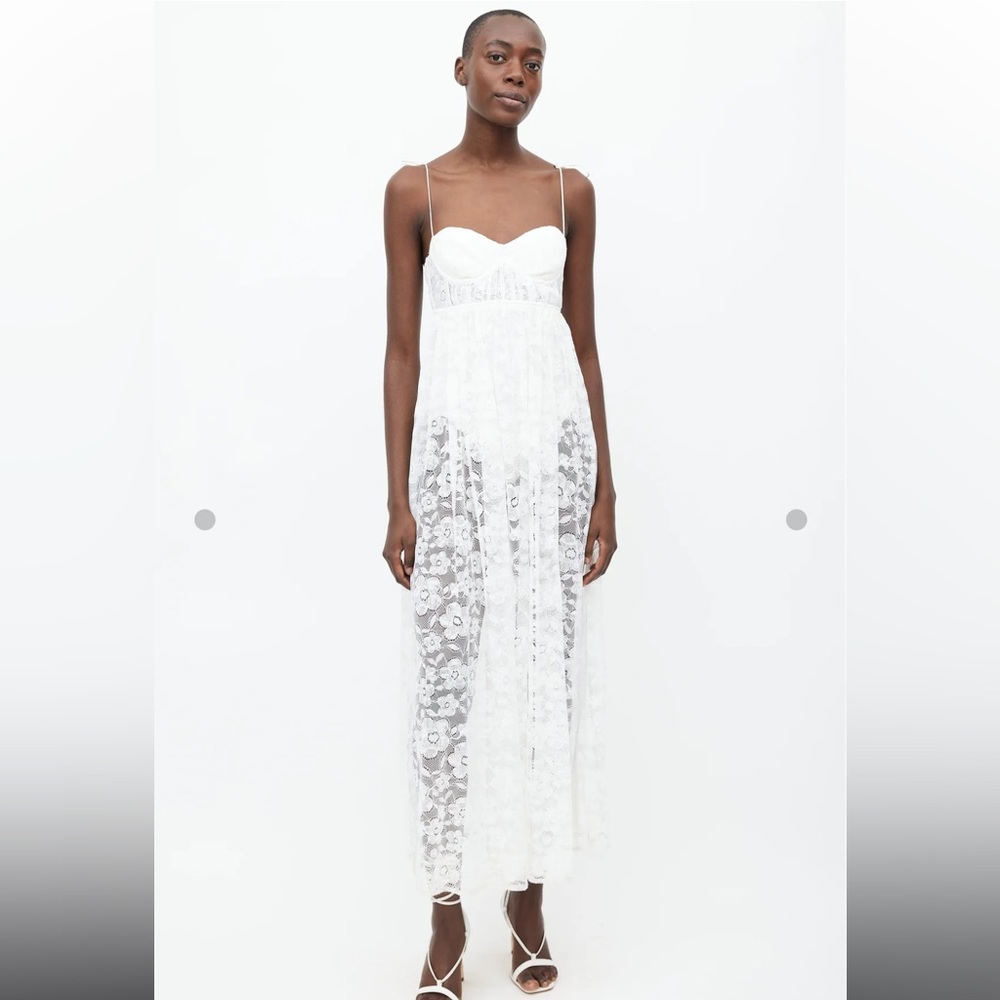 For Love & Lemons Sheer Maxi Dress